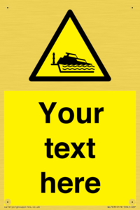 Custom warning grounding cruiser on lock cill